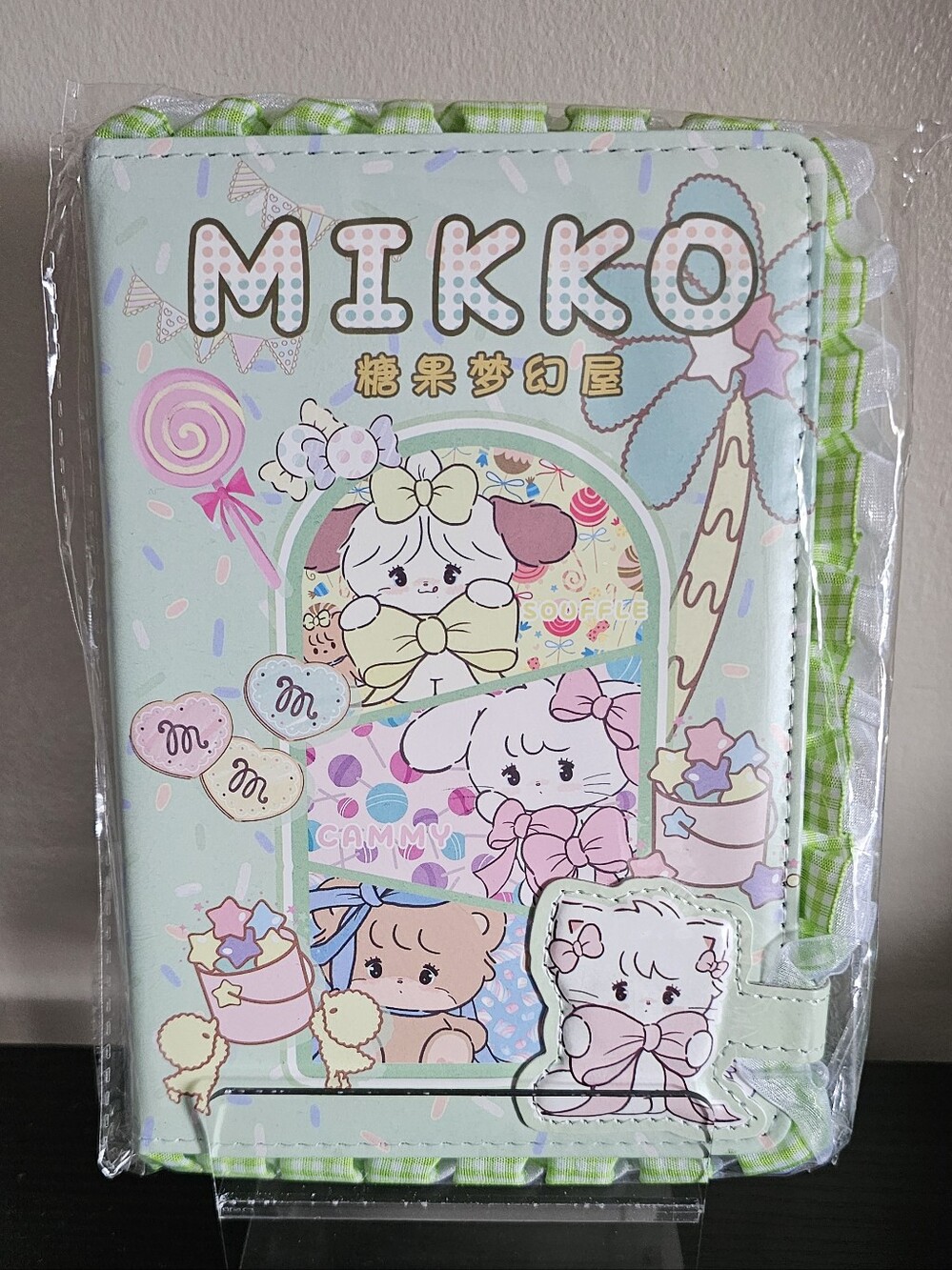 MIKKO Pastel Character Notebook Cover - Mint & Pastel